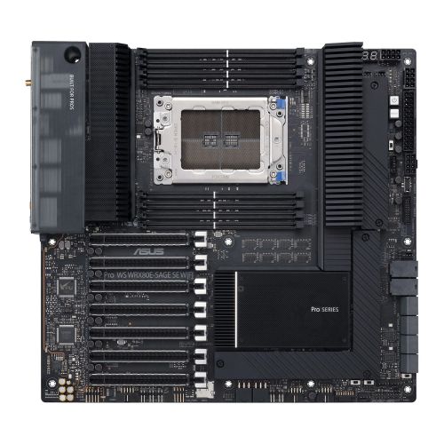 ASUS Pro WS WRX80E-SAGE SE WIFI Workstation Motherboard - AMD WRX80 EATX ASUS Pro WS WRX80E-SAGE SE WIFI Workstation Motherboard - AMD WRX80 EATX